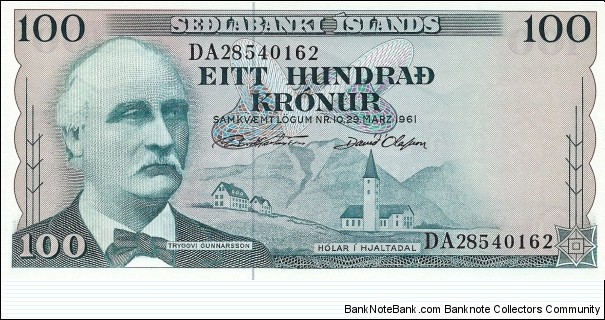 ICELAND 100 Kronur Banknote