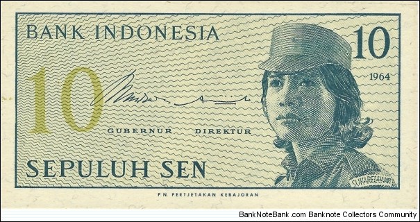 INDONESIA 10 Sen
1964 Banknote
