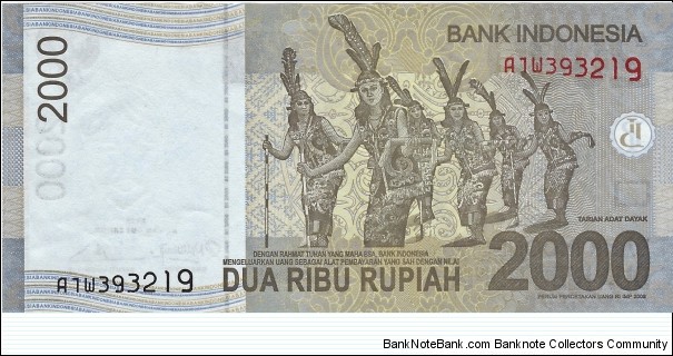 Banknote from Indonesia year 2012