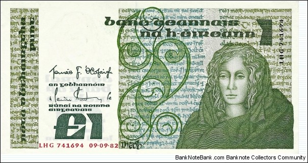 IRELAND 1 Pound
1982 Banknote