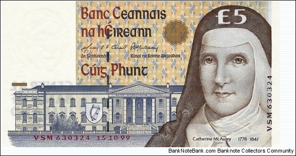 IRELAND 5 Pounds
1999 Banknote