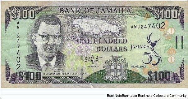 JAMAICA 100 Dollars
2012 Banknote