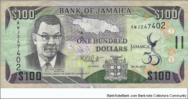JAMAICA 100 Dollars
 Banknote