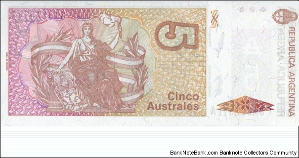 Banknote from Argentina year 1987