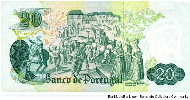 Banknote from Portugal year 1971