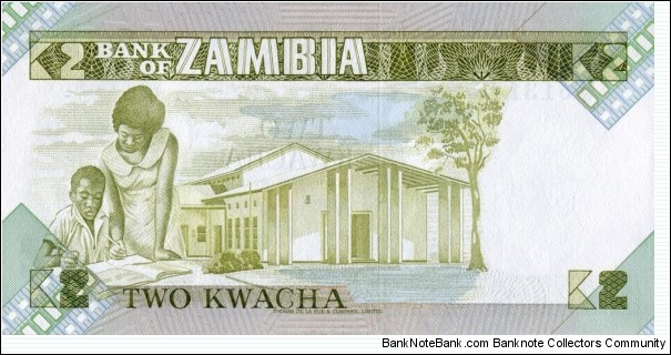 Banknote from Zambia year 1986