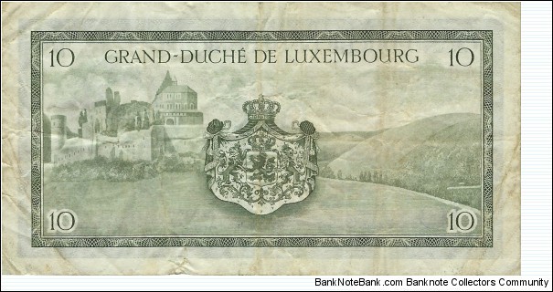 Banknote from Luxembourg year 1954