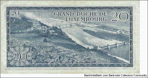 Banknote from Luxembourg year 1966