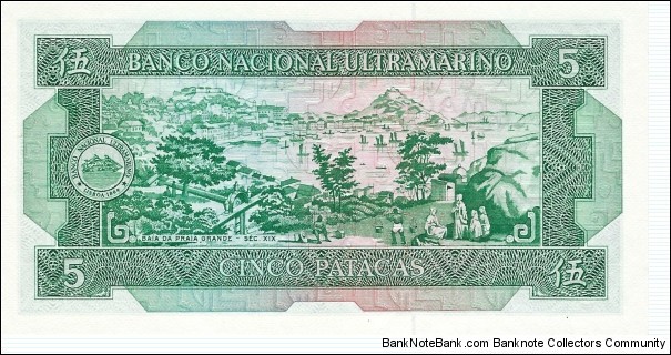 Banknote from Macau year 1981