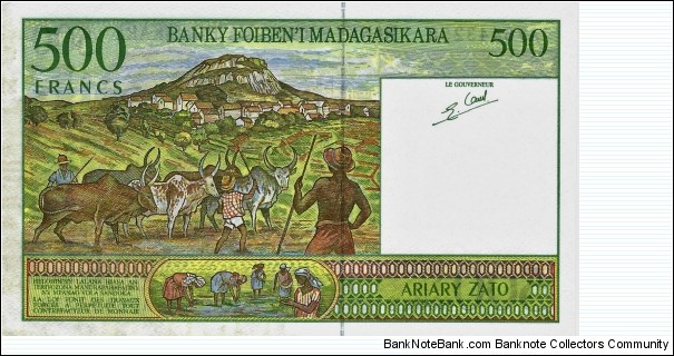 Banknote from Madagascar year 1994