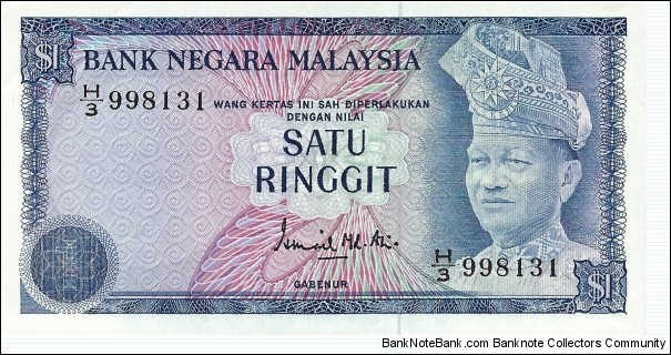 MALAYSIA 1 Ringgit
1976 Banknote