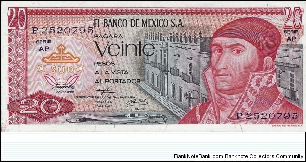 MEXICO 20 Pesos
 Banknote