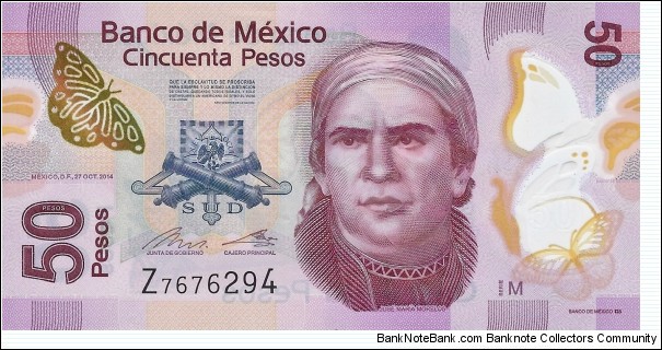 MEXICO 50 Pesos
2014 Banknote