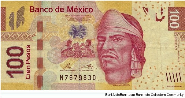 MEXICO 100 Pesos
2013 Banknote