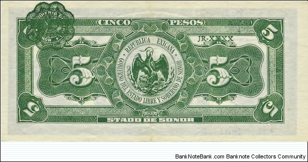 Banknote from Mexico year 1915