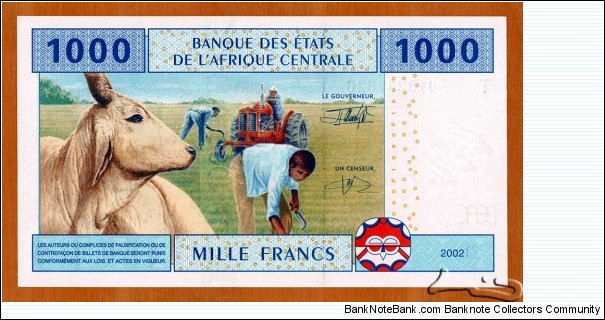 Banknote from Congo year 2002