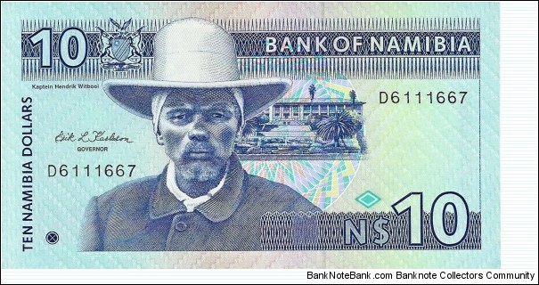 NAMIBIA 10 Dollars
1993 Banknote