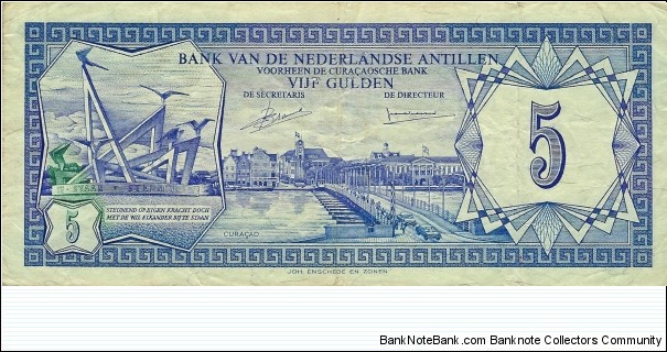 NETHERLANDS ANTILLES
5 Gulden
1980 Banknote