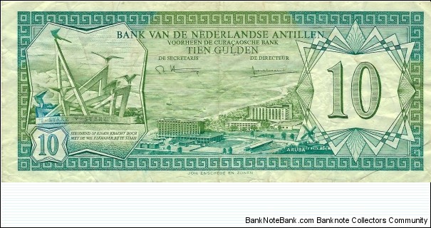 NETHERLANDS ANTILLES
10 Gulden
 Banknote