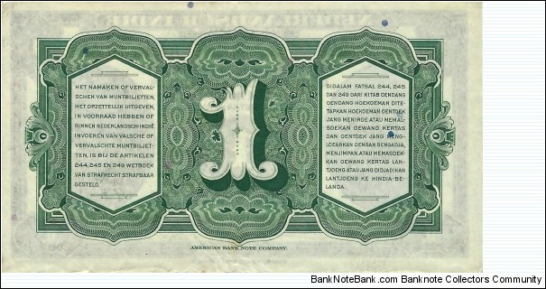 Banknote from Indonesia year 1943