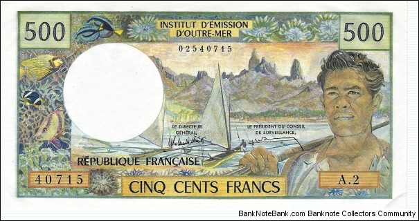 NEW CALEDONIA
500 Francs
 Banknote