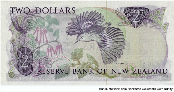 Banknote from New Zealand year 1981