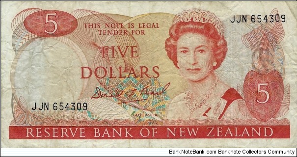 NEW ZEALAND 5 Dollars
 Banknote