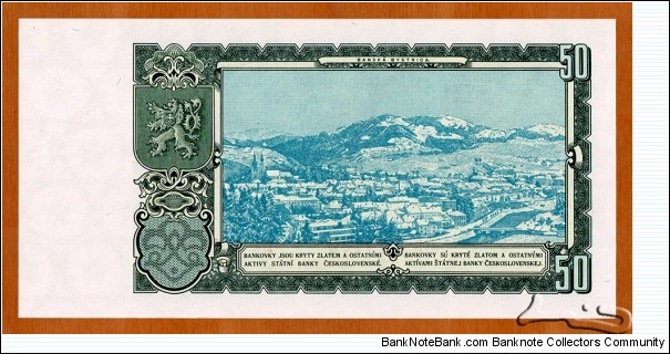 Banknote from Czech Republic year 1953