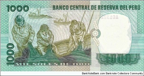 Banknote from Peru year 1979