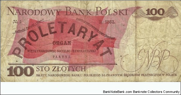 Banknote from Poland year 1986