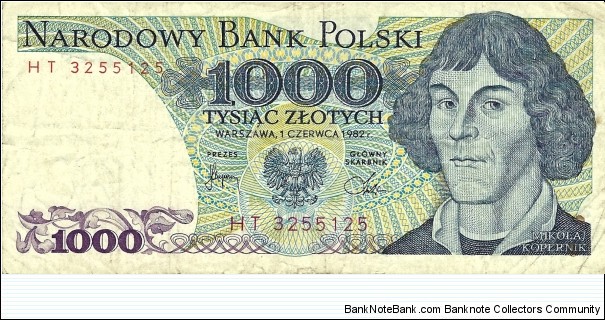 POLAND 1000 Zlotych Banknote