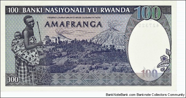 Banknote from Rwanda year 1982