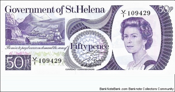 SAINT HELENA 50 Pence
 Banknote
