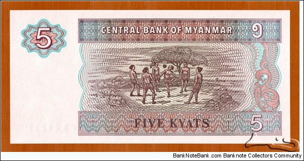 Banknote from Myanmar year 1997