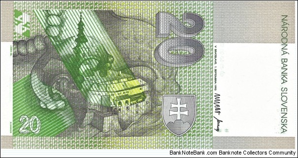 Banknote from Slovakia year 1993