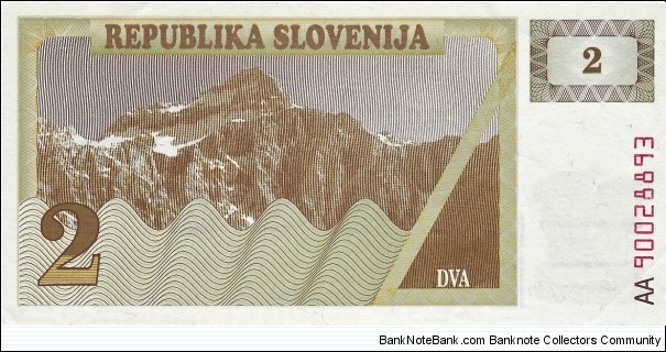 Banknote from Slovenia year 1990