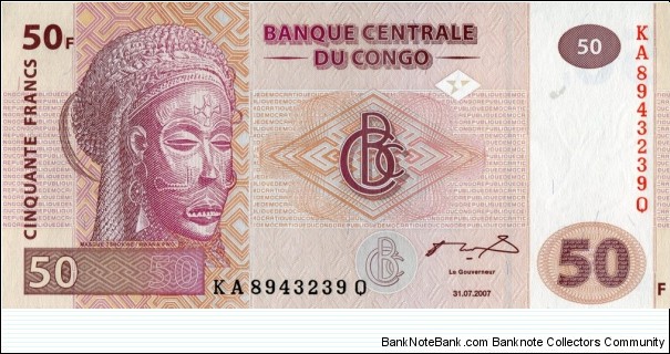 50 FC - Congolese franc Banknote