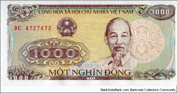 
1,000 ₫ - Vietnamese đồng Banknote