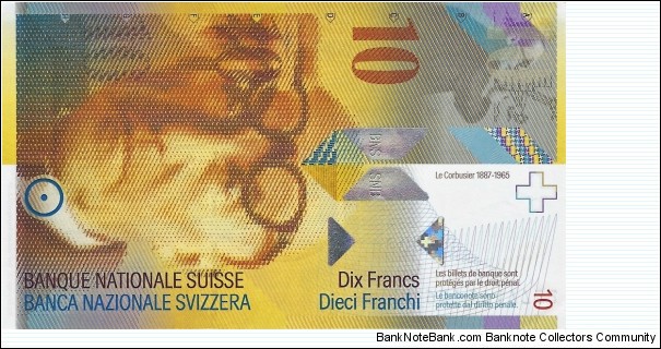 SWITZERLAND 10 Francs
 Banknote