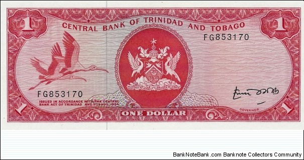 TRINIDAD AND TOBAGO
1 Dollar  Banknote