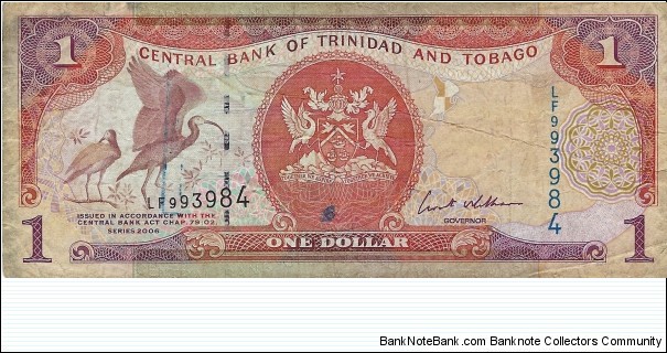 TRINIDAD AND TOBAGO
1 Dollar 2006 Banknote