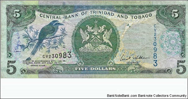 TRINIDAD AND TOBAGO
5 Dollars  Banknote