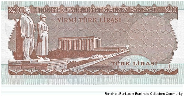 Banknote from Turkey year 1970