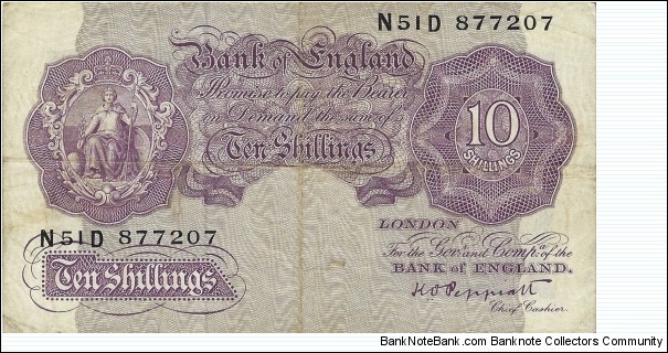 UNITED KINGDOM
10 Shillings 1948 Banknote