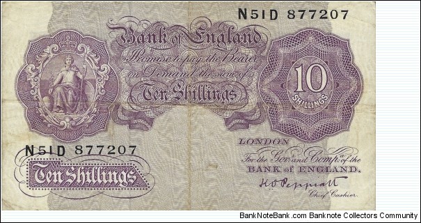 UNITED KINGDOM
10 Shillings  Banknote