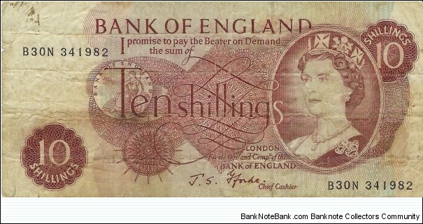 UNITED KINGDOM
10 Shillings 1966 Banknote