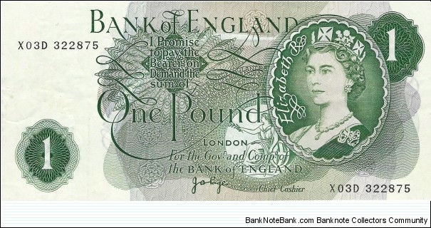 UNITED KINGDOM
1 Pound 1970 Banknote