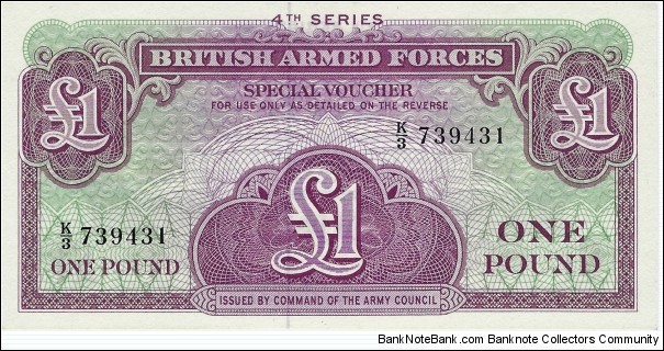 UNITED KINGDOM
1 Pound 1962
(British Armed Forces) Banknote