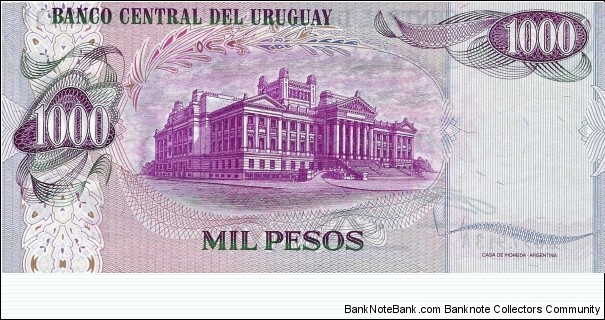 Banknote from Uruguay year 1974