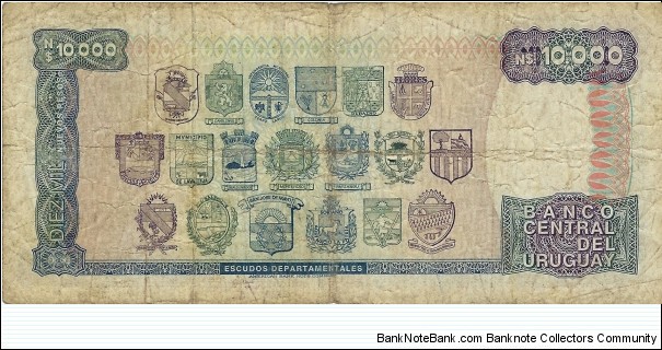 Banknote from Uruguay year 1987